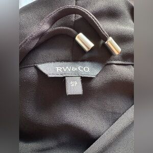 Black, R&W and Co. Tie waist dress SIZE: SMALL